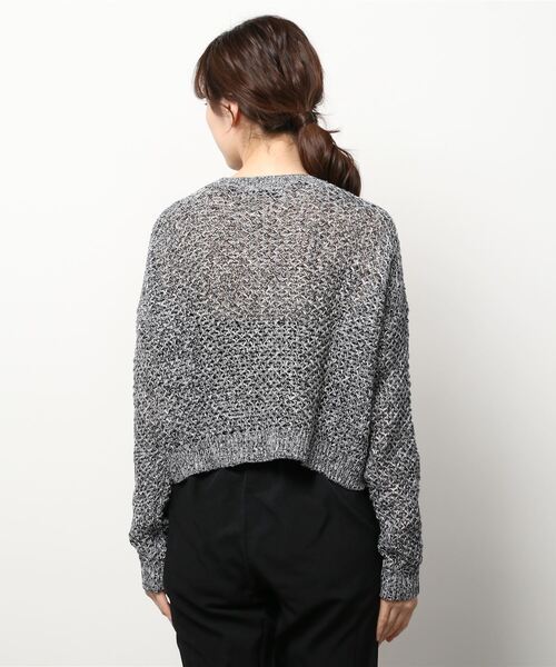 Hurley （ハーレー）の「W TWISTED OPEN KNIT SWEATER / ハーレー レディースニットセーター（ニット/セーター・レディース・グレー・SMALL/MEDIUM）」の3枚目の写真