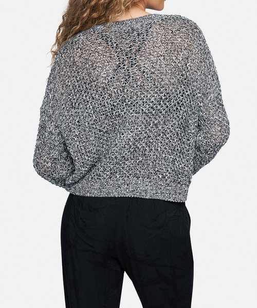 Hurley （ハーレー）の「W TWISTED OPEN KNIT SWEATER / ハーレー レディースニットセーター（ニット/セーター・レディース・グレー・SMALL/MEDIUM）」の4枚目の写真