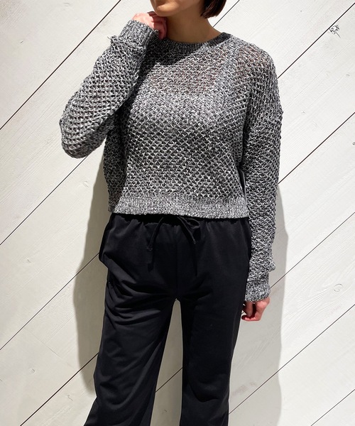 Hurley （ハーレー）の「W TWISTED OPEN KNIT SWEATER / ハーレー レディースニットセーター（ニット/セーター・レディース・グレー・SMALL/MEDIUM）」の8枚目の写真