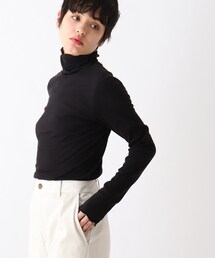 OPAQUE.CLIP | 【C】オーガニックコットン強撚フライス タートルネックカットソー(Tシャツ/カットソー)