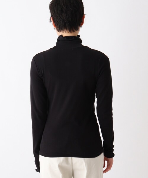 OPAQUE.CLIP（オペークドットクリップ）の「◆【C】オーガニックコットン強撚フライス タートルネックカットソー（Tシャツ/カットソー・レディース・ホワイト系/グレー/ブラック・00）」の6枚目の写真