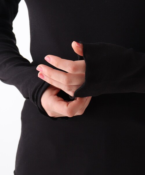 OPAQUE.CLIP（オペークドットクリップ）の「◆【C】オーガニックコットン強撚フライス タートルネックカットソー（Tシャツ/カットソー・レディース・ホワイト系/グレー/ブラック・00）」の8枚目の写真