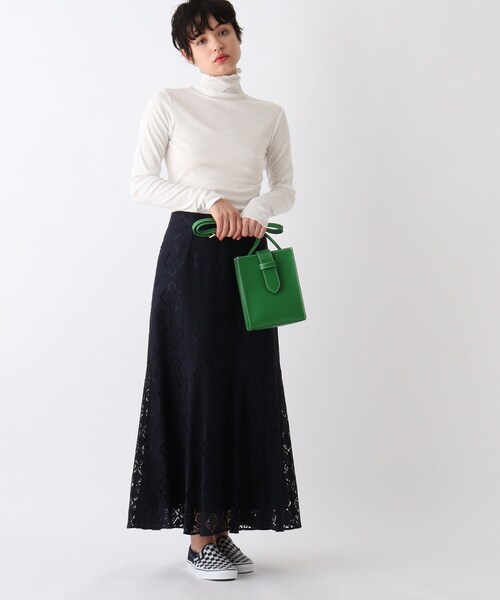 OPAQUE.CLIP（オペークドットクリップ）の「◆【C】オーガニックコットン強撚フライス タートルネックカットソー（Tシャツ/カットソー・レディース・ホワイト系/グレー/ブラック・00）」の11枚目の写真