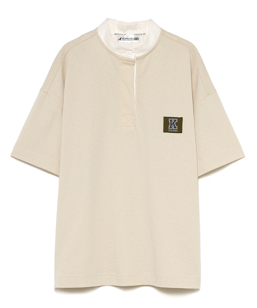 KANGOL EXTRA COMFORT(カンゴールエクストラコンフォート)の「【KANGOL EXTRA COMFORT(カンゴール エクストラコンフォート)】Kロゴワッペン付き ビッグシルエット ラガーTシャツ(Tシャツ/カットソー・レディース・ネイビー/ピンク/エメラルド/ライトベージュ・LL/M/L)」の21枚目の写真