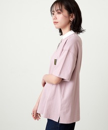KANGOL EXTRA COMFORT | 【KANGOL EXTRA COMFORT(カンゴール エクストラコンフォート)】Kロゴワッペン付き ビッグシルエット ラガーTシャツ(Tシャツ/カットソー)