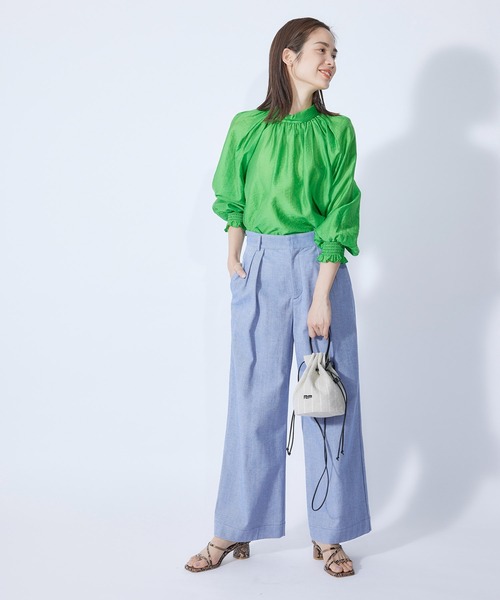 ROPE'（ロペ）の「【秋にも使える】ハイライズデニムパンツ（デニムパンツ・レディース・ベージュ/ブルー系その他4・38/36）」の10枚目の写真