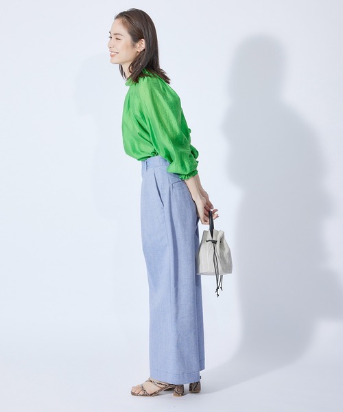 ROPE'（ロペ）の「【秋にも使える】ハイライズデニムパンツ（デニムパンツ・レディース・ベージュ/ブルー系その他4・38/36）」の16枚目の写真