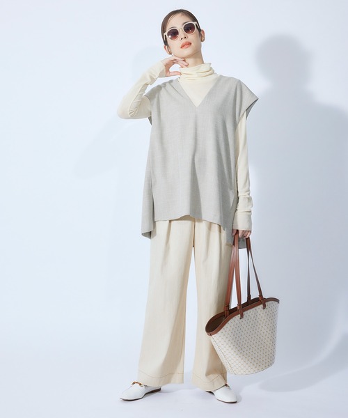 ROPE'（ロペ）の「【秋にも使える】ハイライズデニムパンツ（デニムパンツ・レディース・ベージュ/ブルー系その他4・38/36）」の12枚目の写真