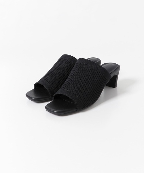 SENSE OF PLACE by URBAN RESEARCH（センスオブプレイスバイアーバンリサーチ）の「ニットミュール（サンダル・レディース・ブラック/ベージュ/イエロー/アイボリー・SMALL/MEDIUM/LARGE）」の9枚目の写真