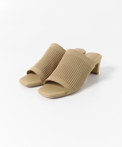 SENSE OF PLACE by URBAN RESEARCH（センスオブプレイスバイアーバンリサーチ）の「ニットミュール（サンダル・レディース・ブラック/ベージュ/イエロー/アイボリー・SMALL/MEDIUM/LARGE）」の10枚目の写真