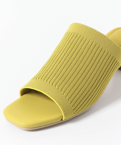 SENSE OF PLACE by URBAN RESEARCH（センスオブプレイスバイアーバンリサーチ）の「ニットミュール（サンダル・レディース・ブラック/ベージュ/イエロー/アイボリー・SMALL/MEDIUM/LARGE）」の14枚目の写真