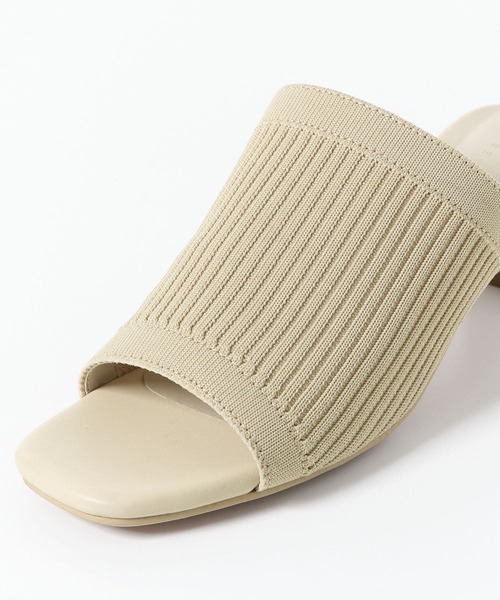 SENSE OF PLACE by URBAN RESEARCH（センスオブプレイスバイアーバンリサーチ）の「ニットミュール（サンダル・レディース・ブラック/ベージュ/イエロー/アイボリー・SMALL/MEDIUM/LARGE）」の15枚目の写真