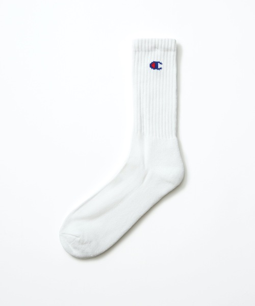 Champion(チャンピオン)の「【CHAMPION/チャンピオン】足底パイル ワンポイントロゴフルレングスソックス(靴下) 3足組(3P)(ソックス/靴下・メンズ・ホワイト/ブラック/ネイビー/グレー・SMALL/MEDIUM/LARGE)」の8枚目の写真