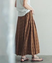 FIL DE FER | レオパード　ボックスプリーツスカート(スカート)