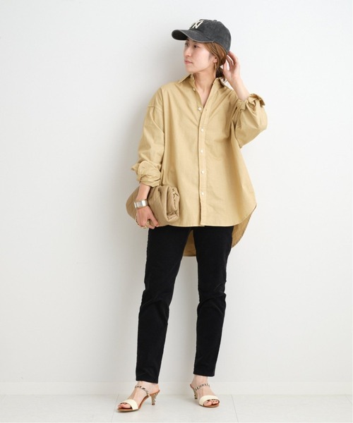 FRAMeWORK（フレームワーク）の「コットンレギュラーカラーシャツ2◆（シャツ/ブラウス・レディース・ホワイト/ベージュ・FREE）」の3枚目の写真