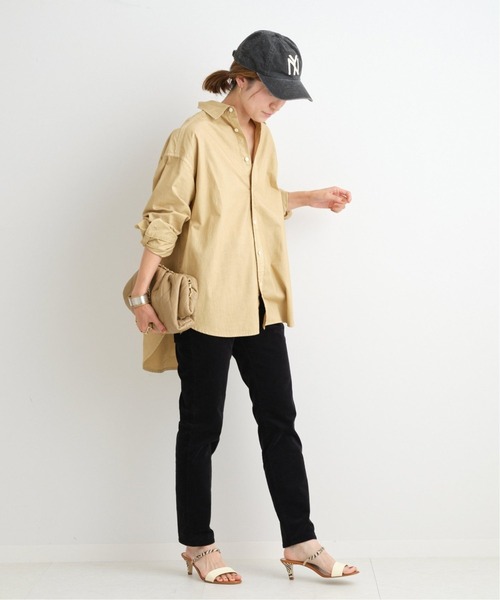 FRAMeWORK（フレームワーク）の「コットンレギュラーカラーシャツ2◆（シャツ/ブラウス・レディース・ホワイト/ベージュ・FREE）」の4枚目の写真