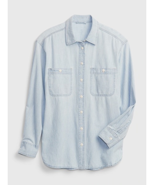 極美品☆Plage｜定価1,6万 5OZ シャンブレービッグシャツ デニム