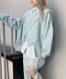 Figments | 再構築アシンメトリースウェット(スウェット)