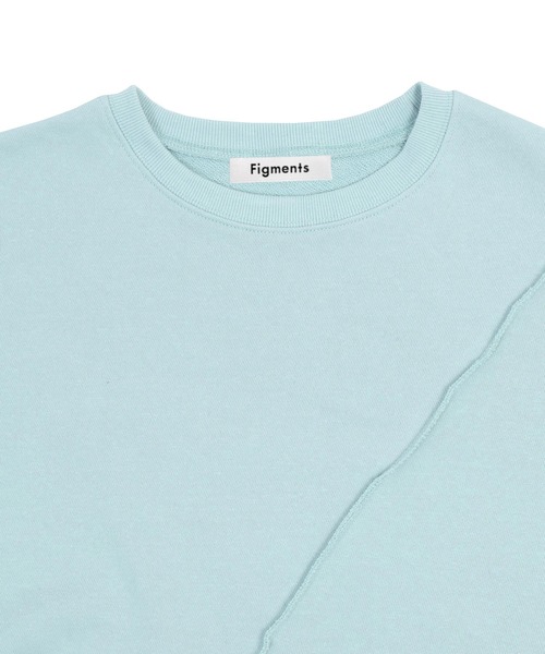 Figments（フィグメンツ）の「再構築アシンメトリースウェット（スウェット・レディース・ブラック/サックスブルー・FREE）」の14枚目の写真