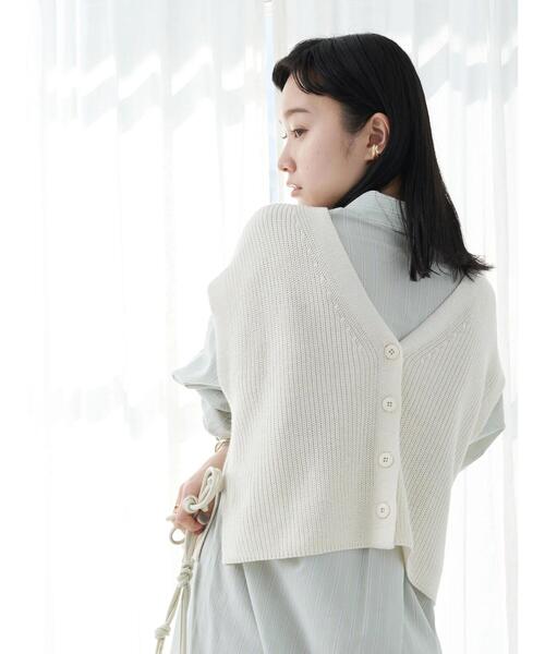 MIESROHE モヘアローゲージニットベスト MWNT225002 サイズF タートルネック ベスト 22AW グレー レディース ミースロエ【中古】4-1216T△ MIESROHE モヘアローゲージニットベスト MWNT225002 サイズF