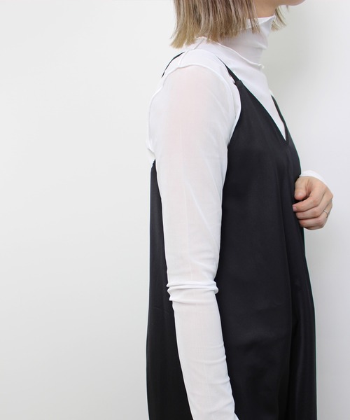 MLI'A（エムリア）の「サテンキャミワンピースA（ワンピース・レディース・ブラック/ブラウン/モカ/グリーン・M）」の7枚目の写真