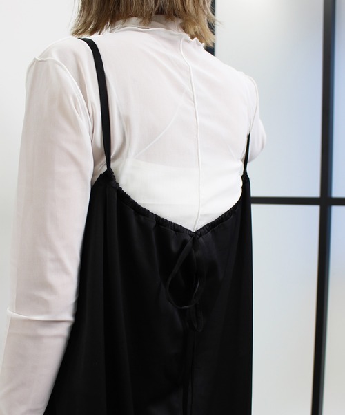 MLI'A（エムリア）の「サテンキャミワンピースA（ワンピース・レディース・ブラック/ブラウン/モカ/グリーン・M）」の9枚目の写真