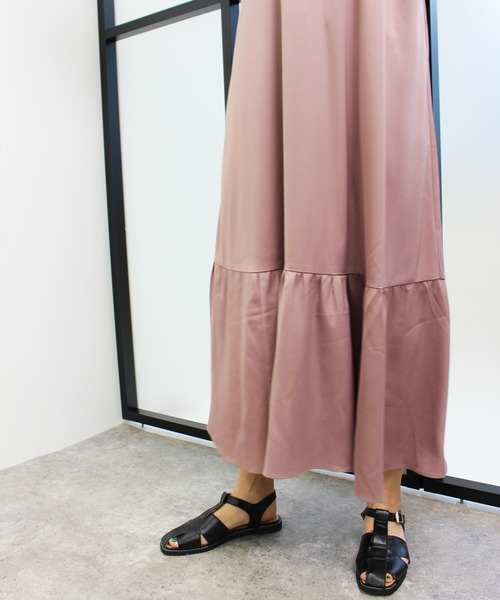 MLI'A（エムリア）の「サテンキャミワンピースA（ワンピース・レディース・ブラック/ブラウン/モカ/グリーン・M）」の18枚目の写真