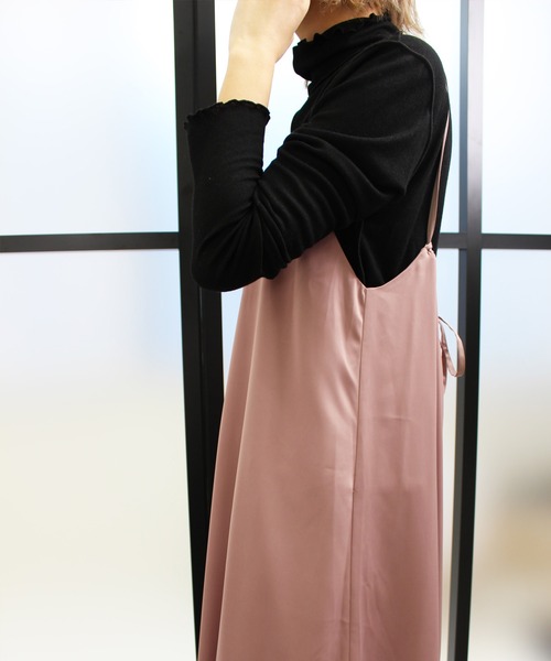 MLI'A（エムリア）の「サテンキャミワンピースA（ワンピース・レディース・ブラック/ブラウン/モカ/グリーン・M）」の20枚目の写真