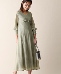 OPAQUE.CLIP | Vネックレースワンピース(ワンピース)