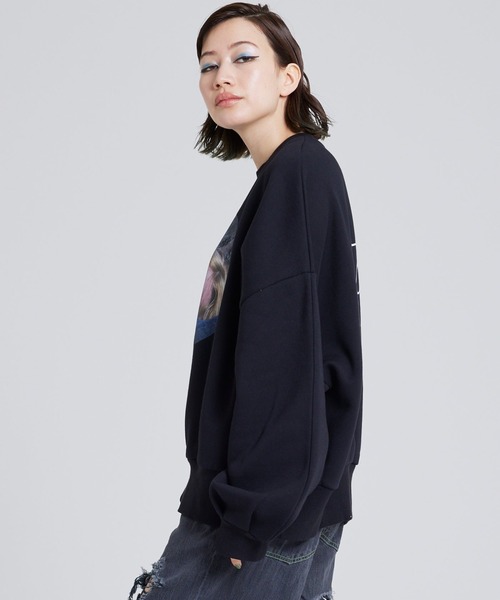 L.H.P（エルエイチピー）の「LittleSunnyBite/リトルサニーバイト/Brigitte Bardot x little sunny bite Photo big sweat（スウェット・レディース・ホワイト/ブラック/ブルー・SMALL/MEDIUM）」の4枚目の写真