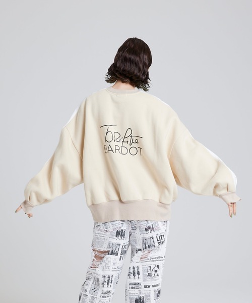 L.H.P（エルエイチピー）の「LittleSunnyBite/リトルサニーバイト/Brigitte Bardot x little sunny bite Photo big sweat（スウェット・レディース・ホワイト/ブラック/ブルー・SMALL/MEDIUM）」の8枚目の写真
