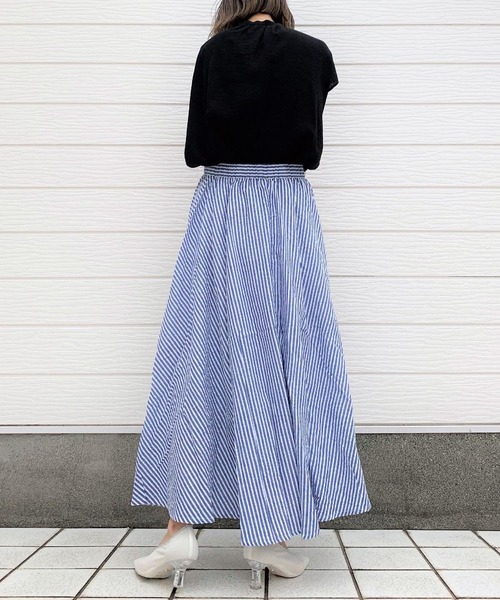 Q（キュー）の「シアーレーヨンスキッパーシャツ（シャツ/ブラウス・レディース・ブラック/アイボリー/マスタード/ラベンダー/ベージュ・MEDIUM）」の19枚目の写真