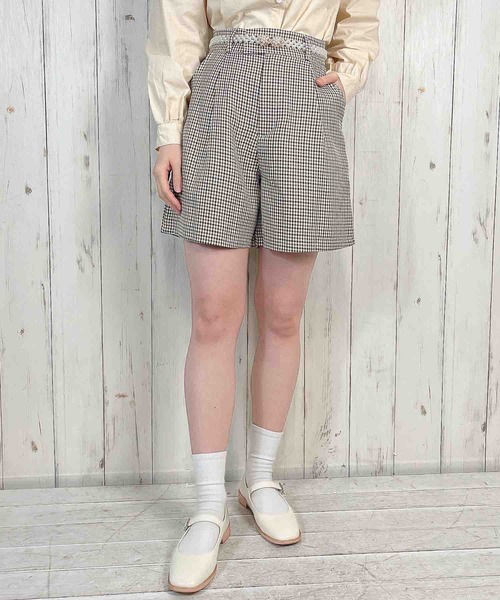 Clice de Paris（クリシェドゥパリス）の「K/クラシカルショートパンツ（その他パンツ・レディース・ホワイト×ブラック/ブラウン・ONESIZE）」の5枚目の写真