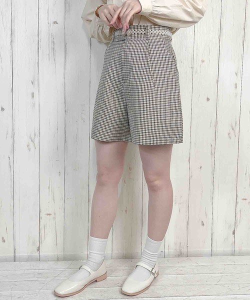 Clice de Paris（クリシェドゥパリス）の「K/クラシカルショートパンツ（その他パンツ・レディース・ホワイト×ブラック/ブラウン・ONESIZE）」の6枚目の写真