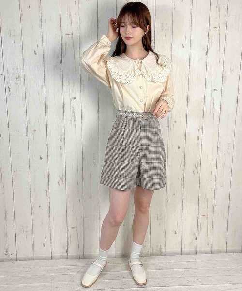 Clice de Paris（クリシェドゥパリス）の「K/クラシカルショートパンツ（その他パンツ・レディース・ホワイト×ブラック/ブラウン・ONESIZE）」の7枚目の写真