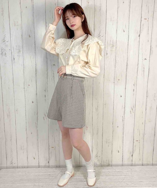 Clice de Paris（クリシェドゥパリス）の「K/クラシカルショートパンツ（その他パンツ・レディース・ホワイト×ブラック/ブラウン・ONESIZE）」の9枚目の写真