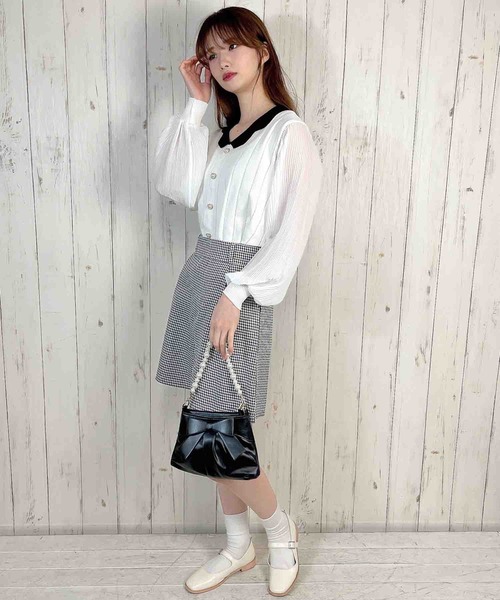 Clice de Paris（クリシェドゥパリス）の「K/クラシカルショートパンツ（その他パンツ・レディース・ホワイト×ブラック/ブラウン・ONESIZE）」の13枚目の写真