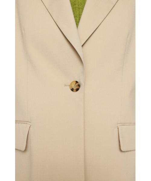 SLY（スライ）の「OVER TAILOR JK オーバー テイラージャケット セットアップ可能（テーラードジャケット・レディース・ベージュ/杢グレー・FREE）」の16枚目の写真