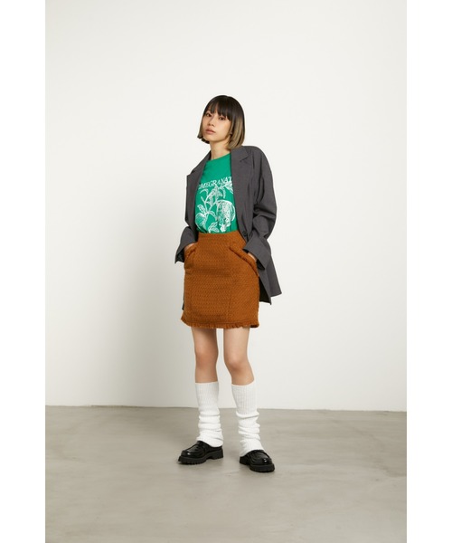 SLY（スライ）の「OVER TAILOR JK オーバー テイラージャケット セットアップ可能（テーラードジャケット・レディース・ベージュ/杢グレー・FREE）」の21枚目の写真