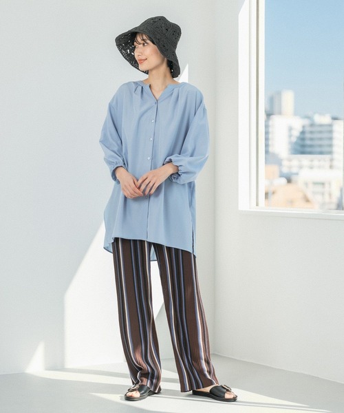 LEPSIM（レプシィム）の「ペーパークロシェハット　255169（ハット・レディース・ベージュ/ブラック・ONE SIZE）」の4枚目の写真