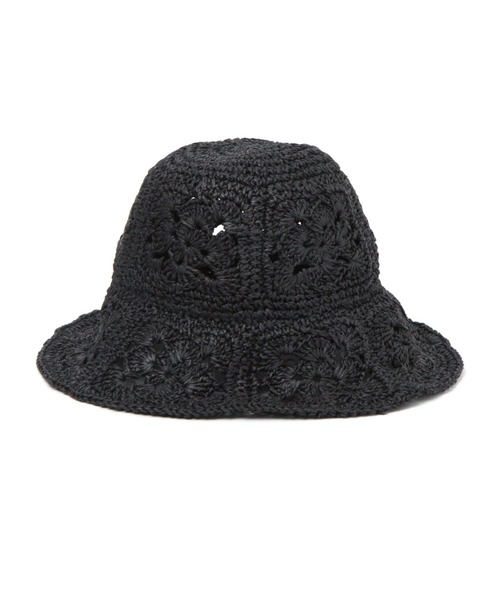 LEPSIM（レプシィム）の「ペーパークロシェハット　255169（ハット・レディース・ベージュ/ブラック・ONE SIZE）」の7枚目の写真