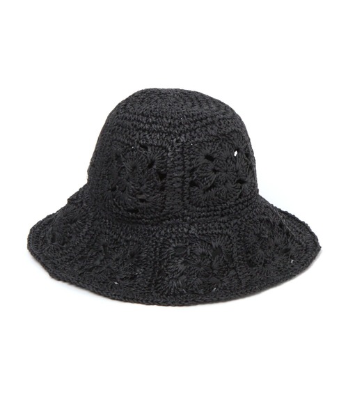 LEPSIM（レプシィム）の「ペーパークロシェハット　255169（ハット・レディース・ベージュ/ブラック・ONE SIZE）」の10枚目の写真