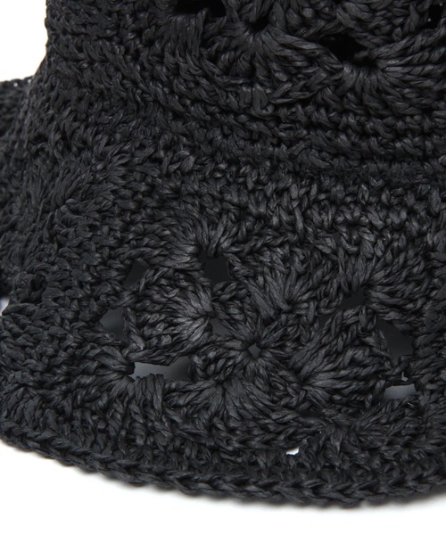 LEPSIM（レプシィム）の「ペーパークロシェハット　255169（ハット・レディース・ベージュ/ブラック・ONE SIZE）」の14枚目の写真