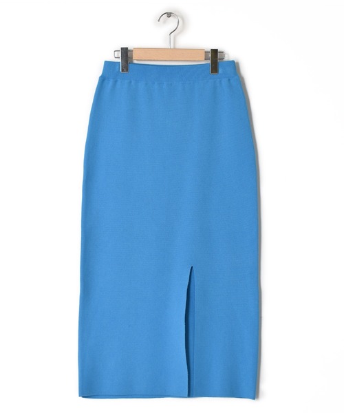 w closet(ダブルクローゼット)の「スリット入りⅠラインスカート(スカート・レディース・ブラック/ブルー/オフホワイト/ピンク・FREE)」の20枚目の写真