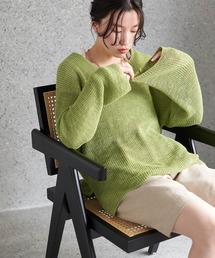 earth music&ecology | スラブVネックニットプルオーバー(ニット/セーター)