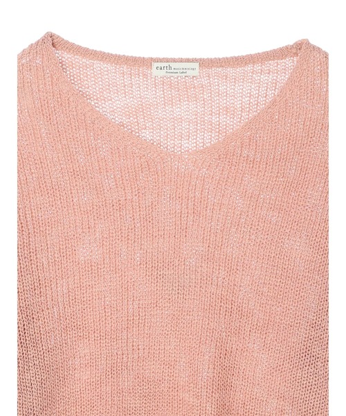earth music&ecology(アースミュージックアンドエコロジー)の「スラブVネックニットプルオーバー(ニット/セーター・レディース・グリーン系その他3/ライトピンク/ベージュ/ライトグレー・FREE)」の19枚目の写真