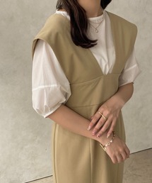 【apres jour clair】Vネックジャンスカ 【ZOZOTOWN限定アイテム】