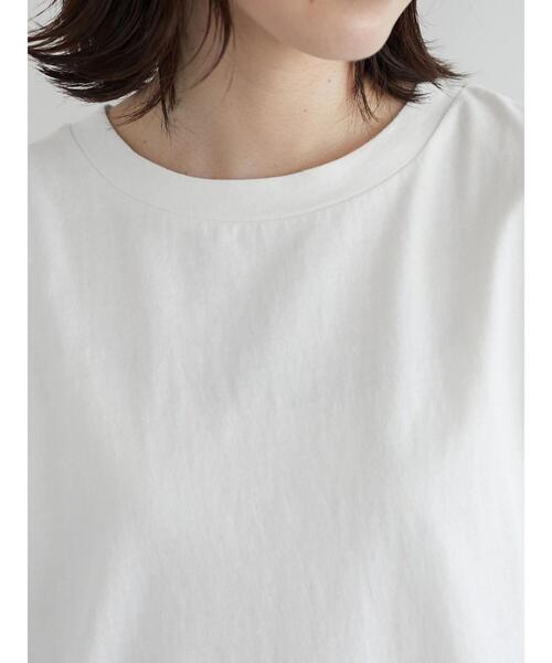 Petit fleur（プチフルール）の「・Petit Fleur フレンチスリーブカットチュニック（Tシャツ/カットソー・レディース・ブラック/オフホワイト/モカ/ライトカーキ・FREE）」の15枚目の写真