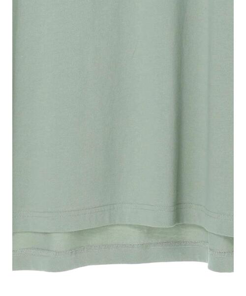 Petit fleur（プチフルール）の「・Petit Fleur フレンチスリーブカットチュニック（Tシャツ/カットソー・レディース・ブラック/オフホワイト/モカ/ライトカーキ・FREE）」の7枚目の写真