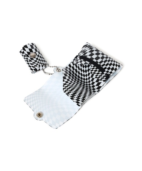 SALLIES（サリーズ）の「SALLIES / Pocket Pal CHECKER ミニマル ウォレット（財布・メンズ・ブラック/イエロー/グリーン・ONE SIZE）」の6枚目の写真